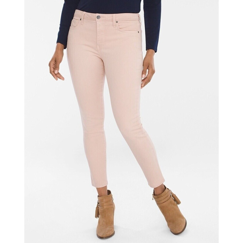 NYDJ for Chicos Women‎ Ankle Skinny Jeans Paris Pink 14